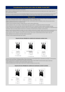 Teste de Isolamento de Cabos de M&eacute;dia Tens&atilde;o (MT)