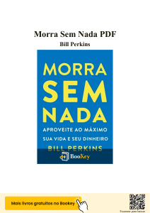 Morra Sem Nada: Resumo e An&aacute;lise do Livro de Bill Perkins