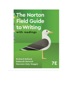 The Norton Field Guide to Writing 7th Ed Textbook