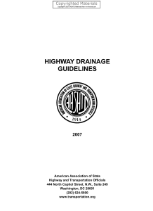 Highway Drainage Guidelines 2007