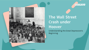 Wall Street Crash & Hoover's Response Lesson