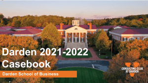 Darden 2021-2022 Casebook: Business Consulting Cases