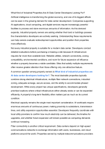 AI Data Center Property Requirements
