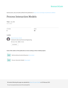 Process Interaction Models Thesis 1992