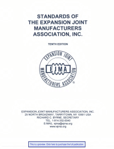 EJMA Standards: Expansion Joint Design & Safety