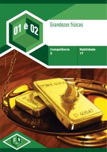 Grandezas F&iacute;sicas: Unidades e An&aacute;lise Dimensional