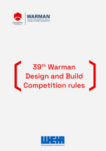 39th Warman Design & Build Competition Rules 2026