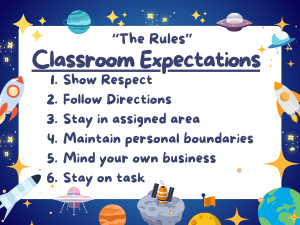 Classroom Rules: Show Respect & Stay on Task