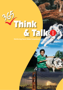 365 Think & Talk I: English Learning Textbook for Global Competence