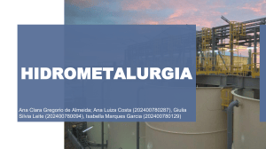 Hidrometalurgia: Processos e Aplica&ccedil;&otilde;es