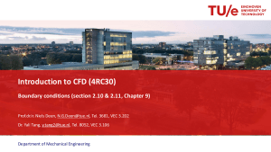 Introduction to CFD Boundary Conditions (4RC30)