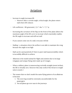 Aviation Study Guide: Lift, Stall, and Aircraft Design