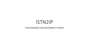 ISTN2IP Chapter 4 Examples: Programming Logic & UI Design