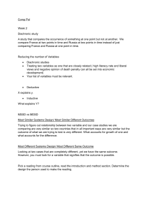 Comp Pol Week 2: Diachronic Study & Research Methods