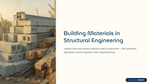 Building Materials in Structural Engineering Guide