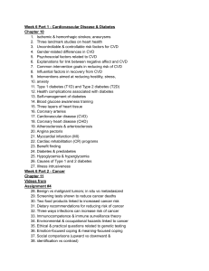 Health Sciences Course Syllabus: CVD, Diabetes, Cancer, Addiction