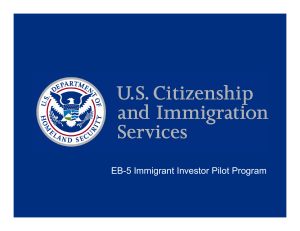 EB-5 Immigrant Investor Pilot Program Overview
