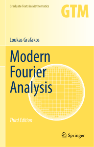 Modern Fourier Analysis 3rd Ed | Graduate Texts in Mathematics