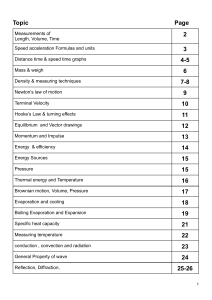 Physics Fundamentals: Measurements, Motion, Energy & Waves