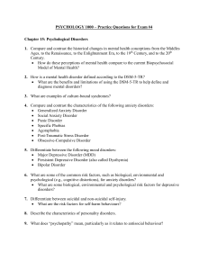 Psychology 1000 Practice Questions Exam 4