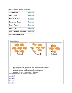 Word Problems Solving Strategies for Elementary Math