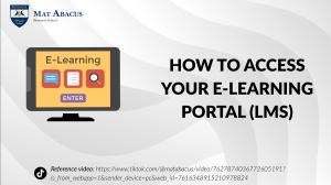 How to Access Mat Abacus E-Learning Portal (LMS)