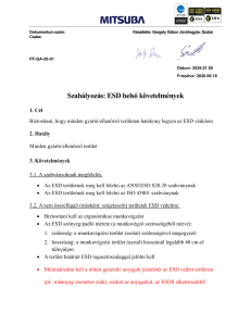 R&egrave;glement ESD Interne - Mitsuba