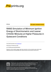 RANS Simulation of Minimum Ignition Energy for CH4/Air Mixtures at High Pressures