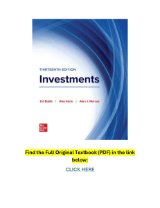 Investments Textbook 13th Edition Bodie Kane Marcus