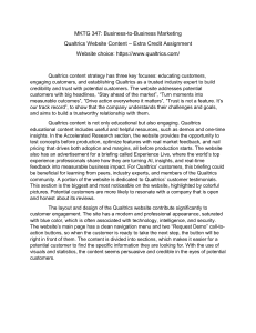 Qualtrics Website Content Analysis