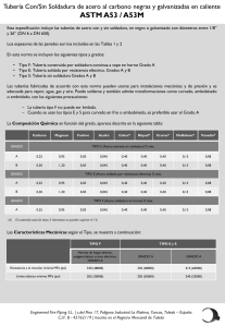 ASTM A53/A53M: Tuber&iacute;as de Acero al Carbono - Especificaci&oacute;n T&eacute;cnica
