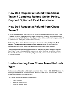 How to Request a Chase Travel Refund: Complete Guide