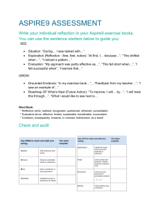 ASPIRE9 Assessment Guide