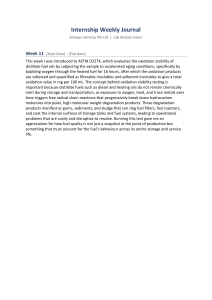Internship Journal: ASTM D2274 Oxidation Stability Test