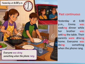 Past Continuous Tense Lesson: Examples & Practice