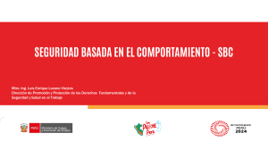 Seguridad Basada en el Comportamiento (SBC): Gu&iacute;a para la Seguridad Laboral