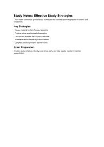 Effective Study Strategies: Key Tips for Exams