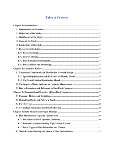 Data Analytics in Distribution Network Design