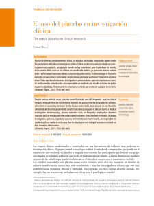 Uso del placebo en investigaci&oacute;n cl&iacute;nica
