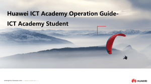 Huawei ICT Academy Student Operation Guide