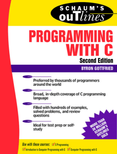Schaum's Outline of Programming with C