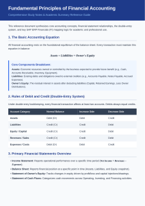 Fundamental Principles of Financial Accounting Study Guide