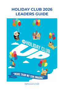 Holiday Club 2026 Leaders Guide - Christian Kids Program