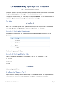 Understanding Pythagoras' Theorem: Year 9 Math Study Guide