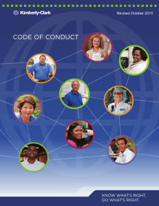 Kimberly-Clark Code of Conduct 2015