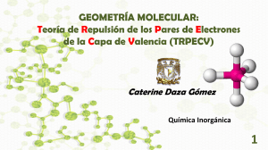 Geometr&iacute;a Molecular: Teor&iacute;a de Repulsi&oacute;n de Pares de Electrones
