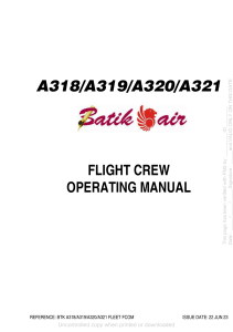 Batik Air A318/A319/A320/A321 Flight Crew Operating Manual