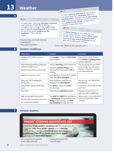 English Collocations in Use Intermediate: Weather Unit