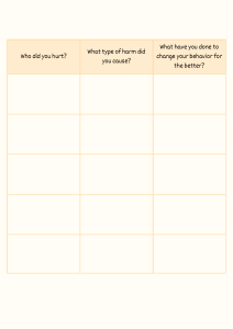 Self-Reflection Worksheet: Harm, Behavior, and Change