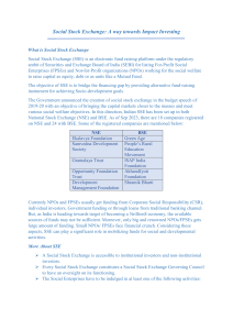 Social Stock Exchange: Impact Investing in India
